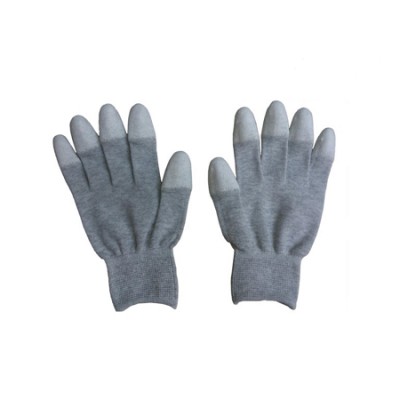 NAVI-Găng chống tĩnh điện phủ PU đầu ngón có không viền (Màu xám)
